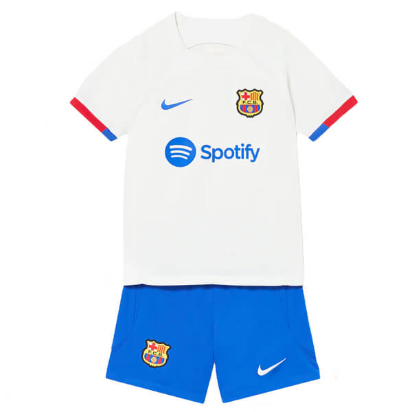 Barcelona Away Kids Football Kit 23 24