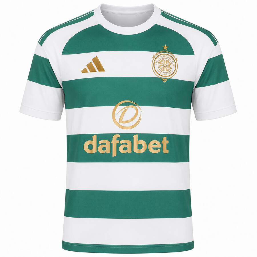 Celtic Home Football Shirt 26 27