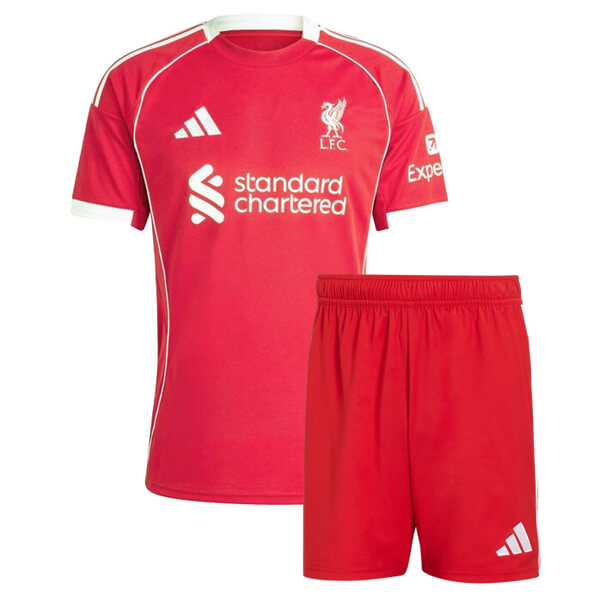 Liverpool Home Kids Football Kit 2526