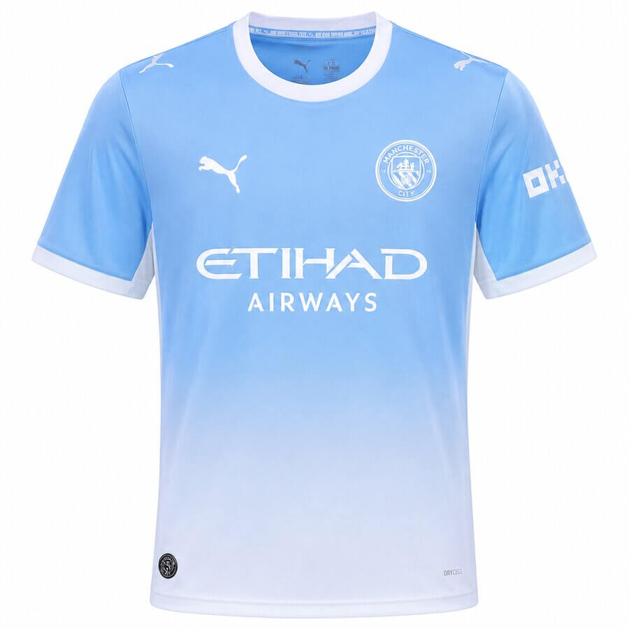 Manchester City Home Football Shirt 26 27