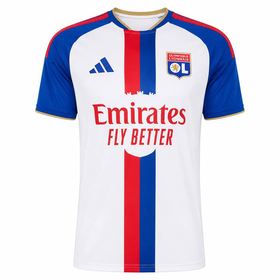 Olympique Lyon Home Football Shirt 26 27