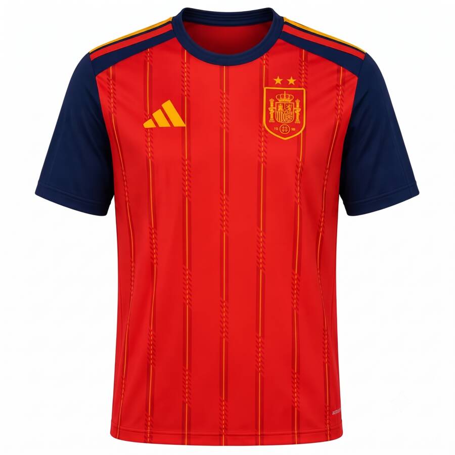 Spain Home Football Shirt 2026 2 Star