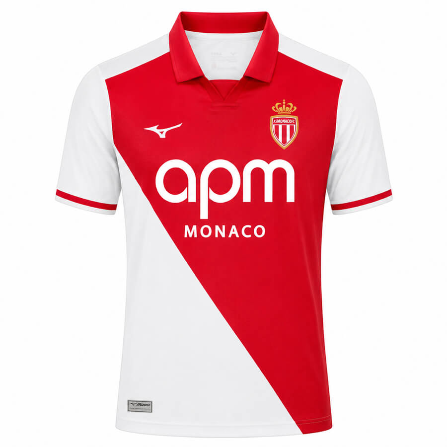 AS Monaco Home Football Shirt 26 27