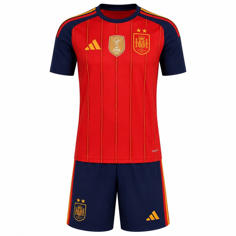 Spain Home Kids Football Kit 2026