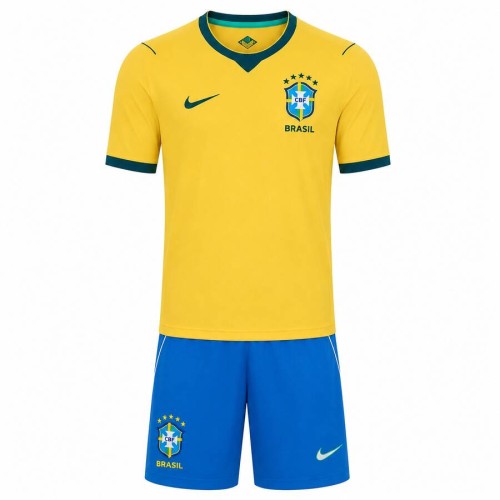 Brazil Home Kids Football Kit 2026