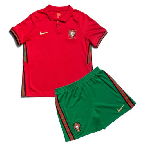 Portugal Home Kids Football Kit 20 21