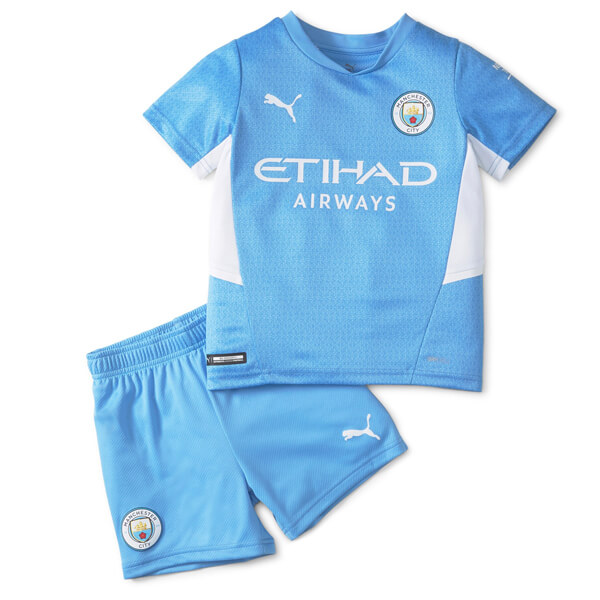 Manchester City Home Kids Football Kit 21 22
