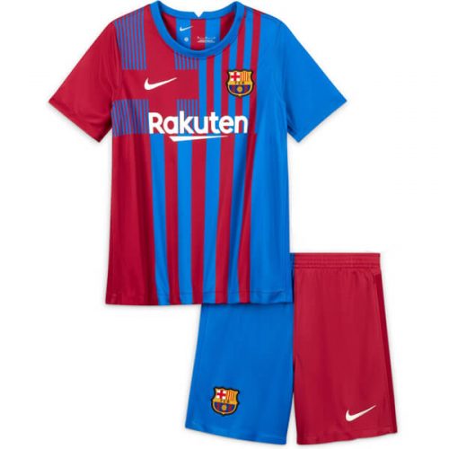 Barcelona Home Kids Football Kit 21 22