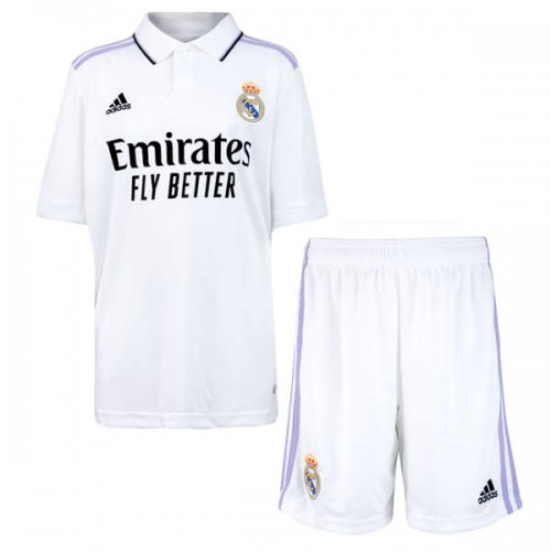Real Madrid Home Kids Football Kit 22 23