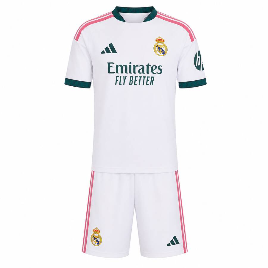Real Madrid Home Kids Football Kit 26 27