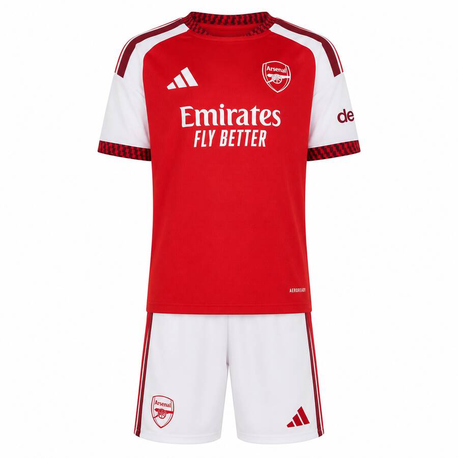Arsenal Home Kids Football Kit 26 27
