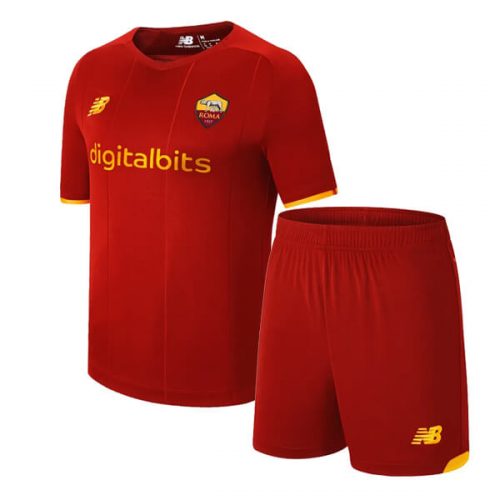 AS Roma Home Kids Football Kit 21 22