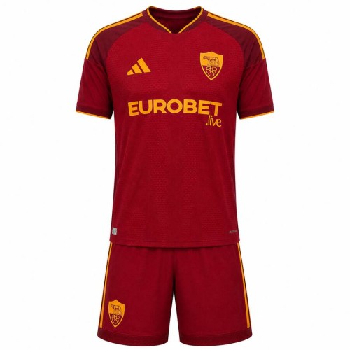 AS Roma Home Kids Football Kit 26 27