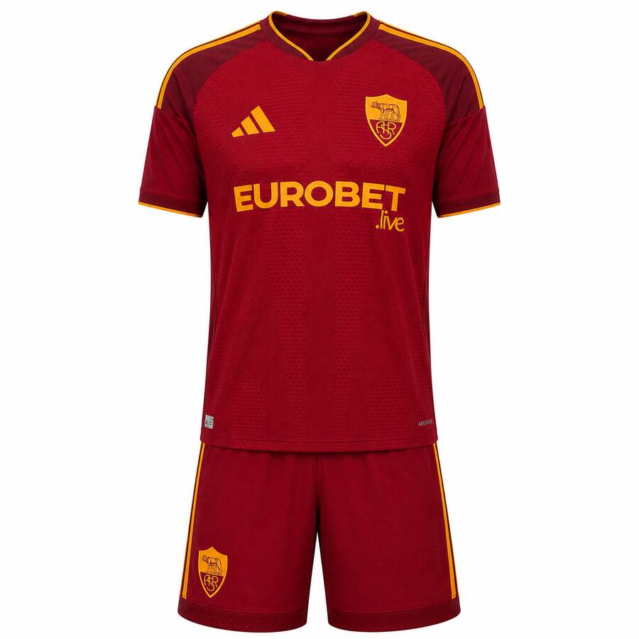 AS Roma Home Kids Football Kit 26 27