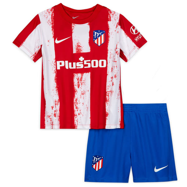 Atletico Madrid Home Kids Football Kit 21 22
