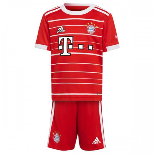 Bayern Munich Home Kids Football Kit 22 23