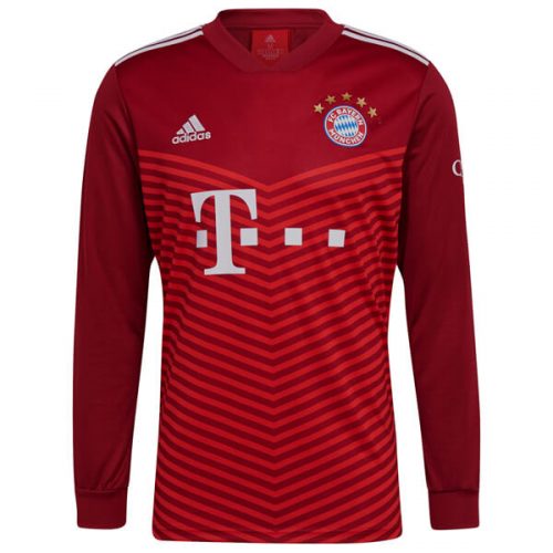 Bayern Munich Home Long Sleeve Football Shirt 2122