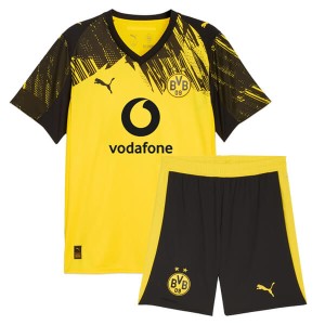 Borussia Dortmund Home Kids Football Kit 25 26