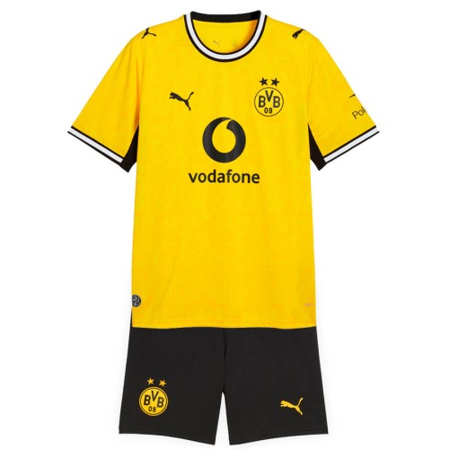 Borussia Dortmund Home Kids Football Kit 26 27