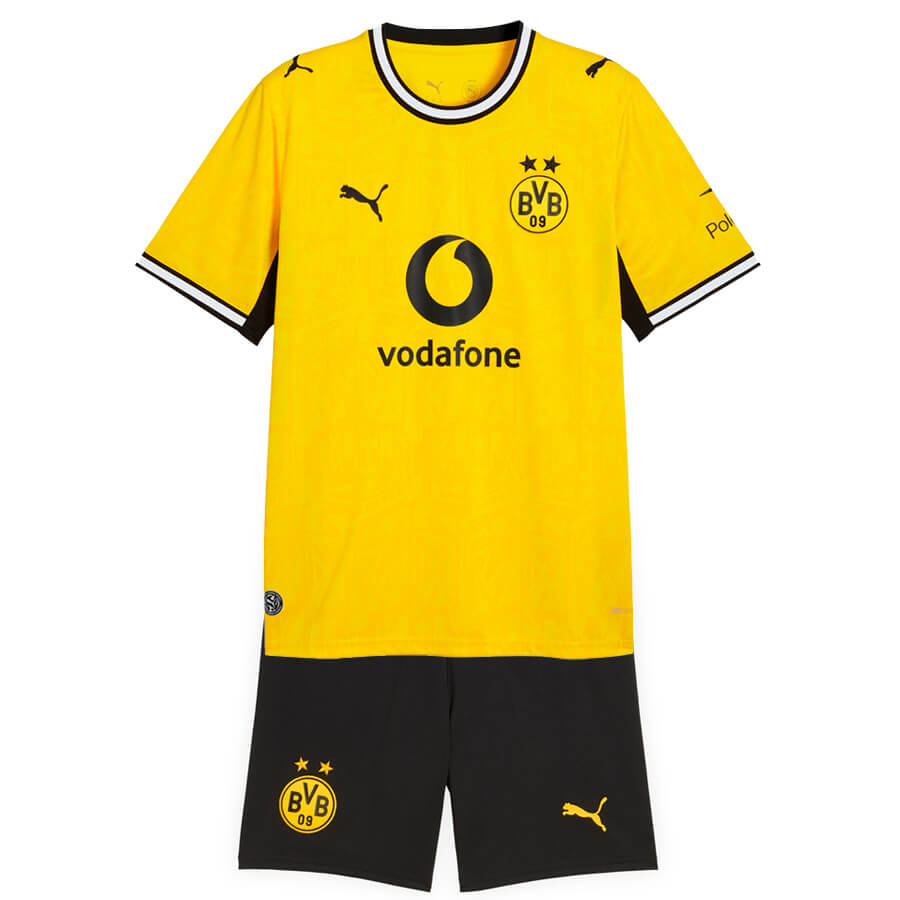 Borussia Dortmund Home Kids Football Kit 26 27