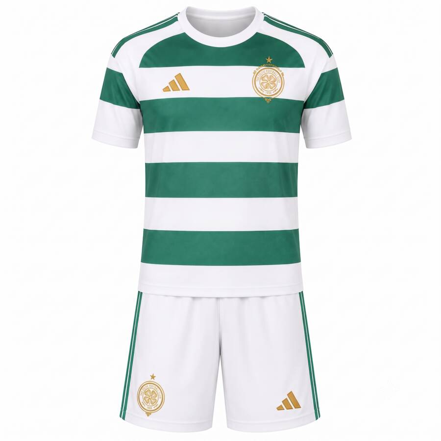 Celtic Home Kids Football Kit 26 27