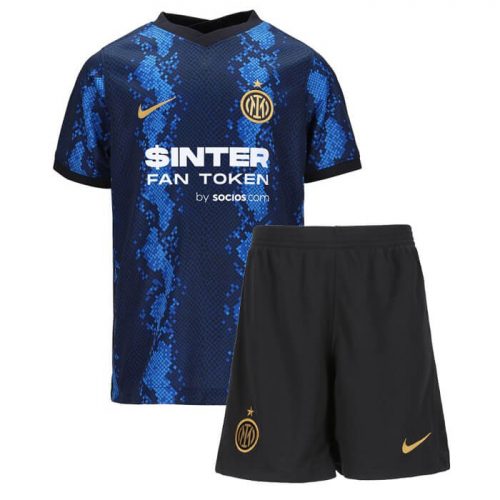 Inter Milan Home Kids Football Kit 21 22