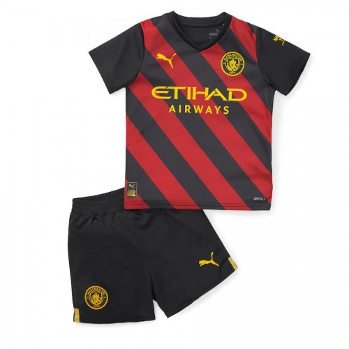 Manchester City Away Kids Football Kit 22 23
