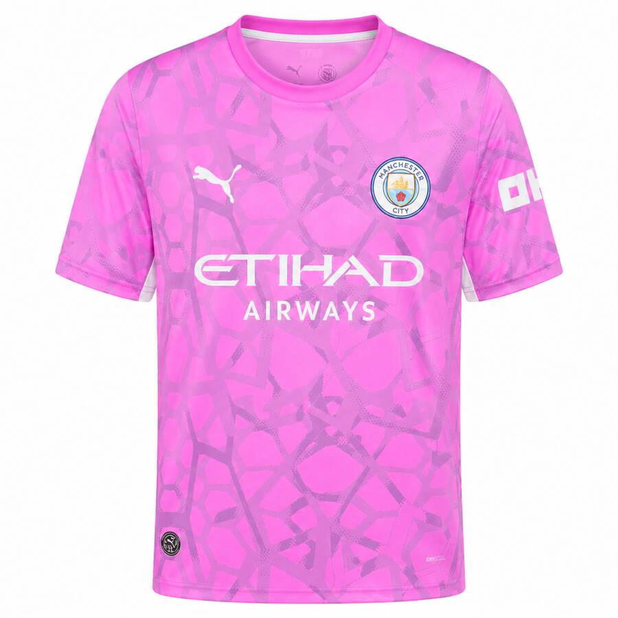Manchester City Goalkeeper Pink Football Shirt 26 27