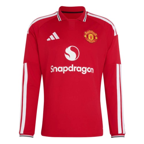 Manchester United Home Long Sleeve Football Shirt 26 27
