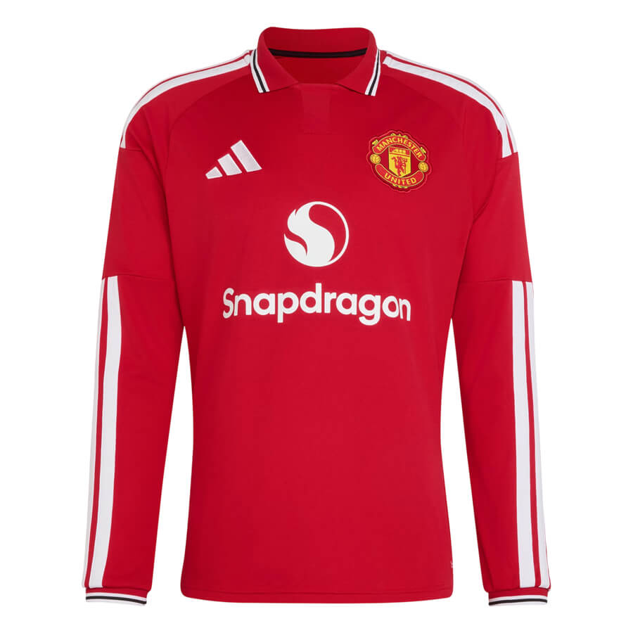 Manchester United Home Long Sleeve Football Shirt 26 27