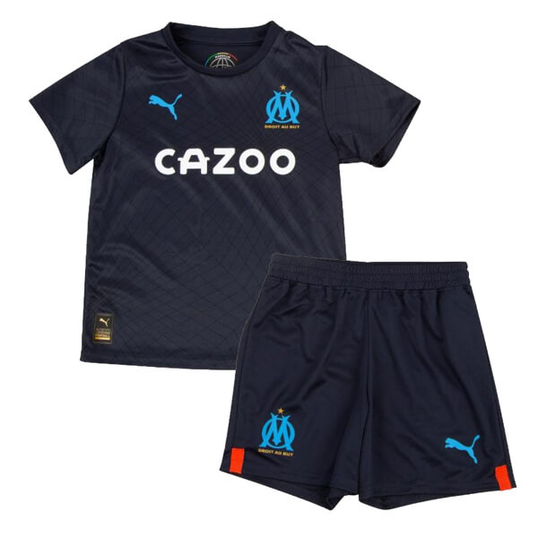 Marseille Away Kids Football Kit 22 23