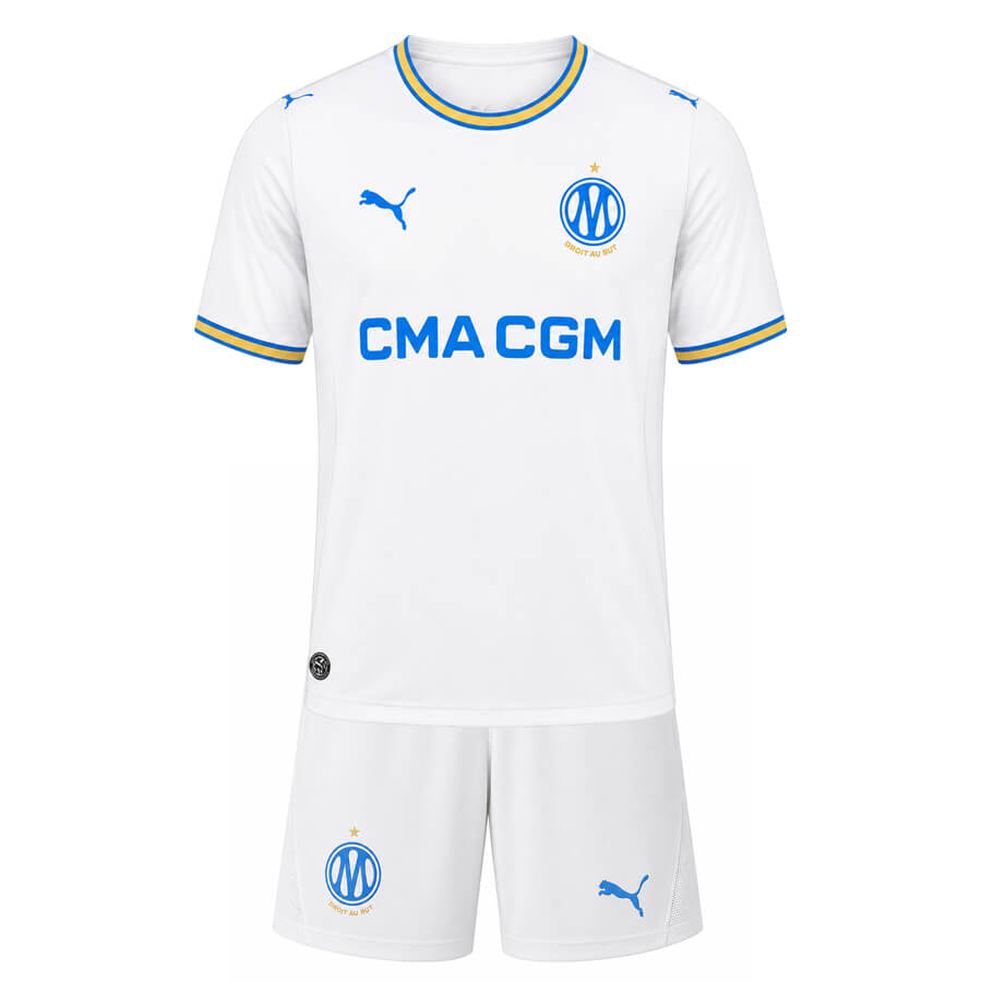 Olympique Marseille Home Kids Football Kit 26 27
