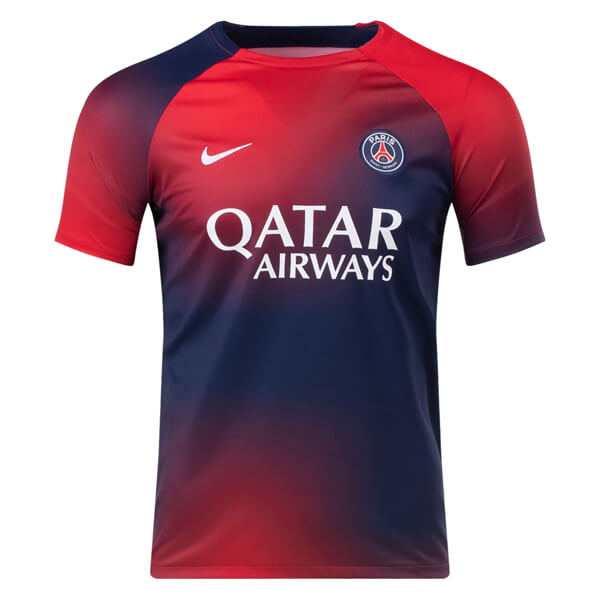 PSG Pre Match Training Soccer Jersey - Red Blue