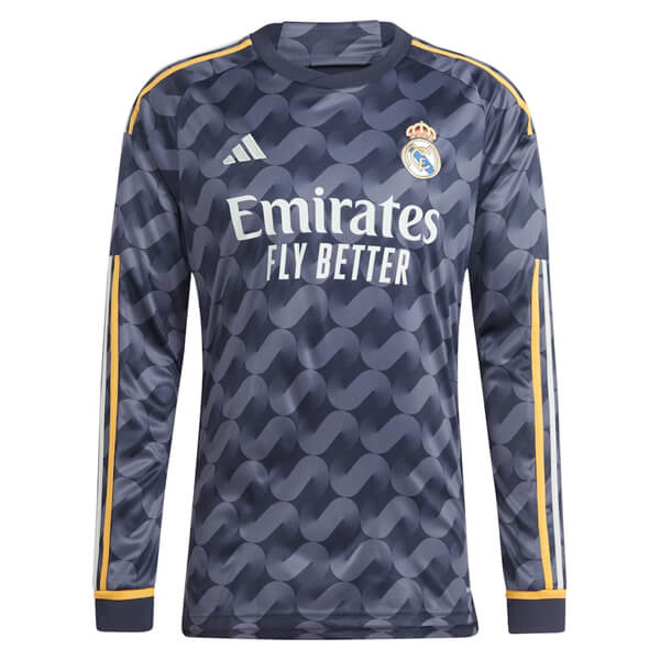 Real Madrid Away Long Sleeve Football Shirt 23 24