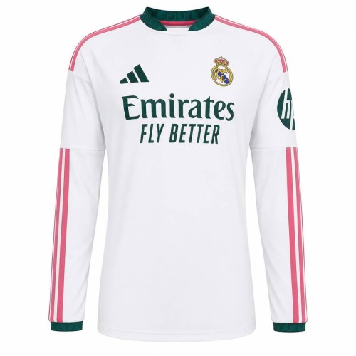 Real Madrid Home Long Sleeve Football Shirt 26 27