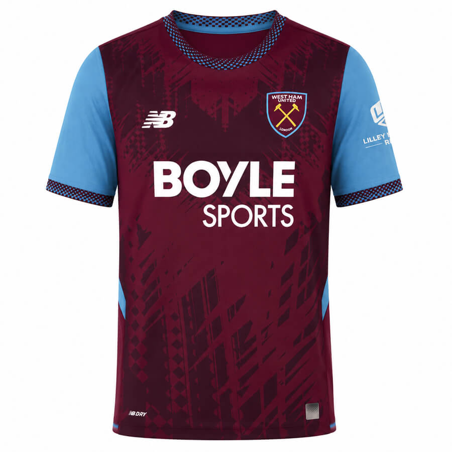 West Ham Home Football Shirt 26 27