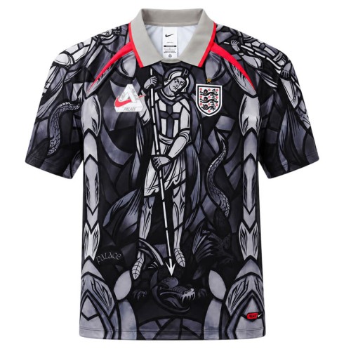England X Palace Football Shirt - Pewter Grey