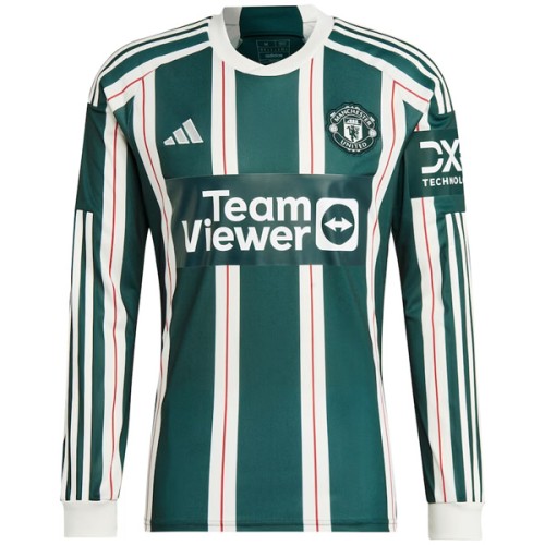 Manchester United Away Long Sleeve Football Shirt 23 24
