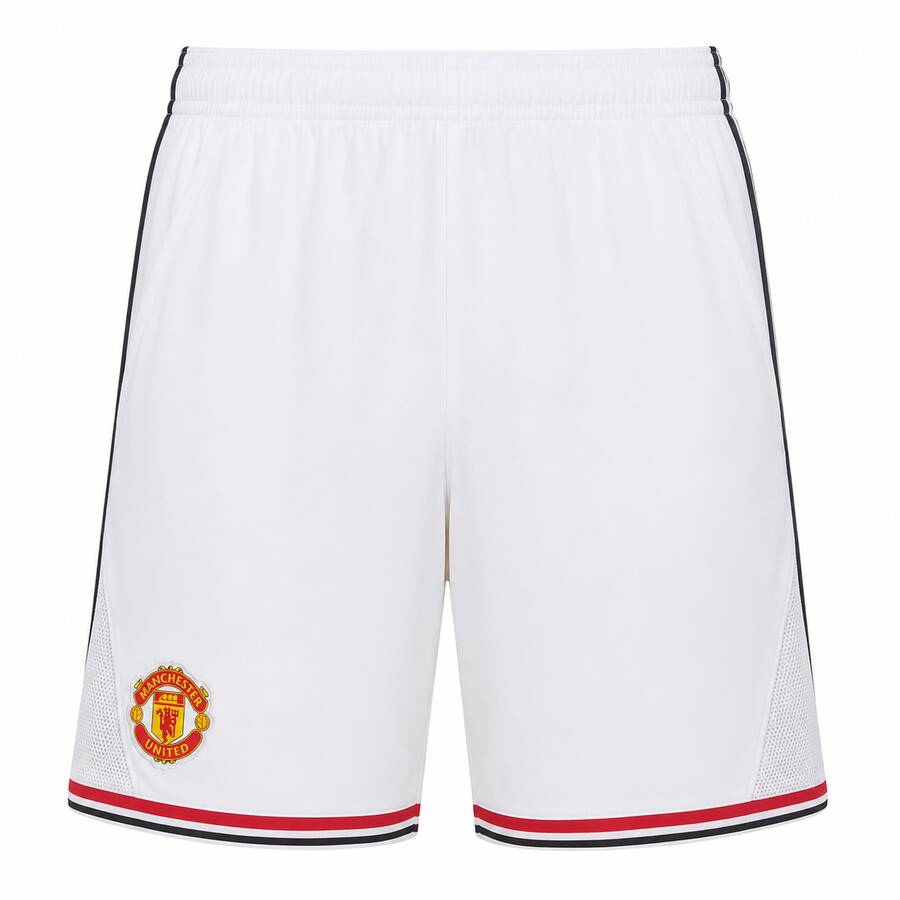 Manchester United Home Football Shorts 26 27 - White