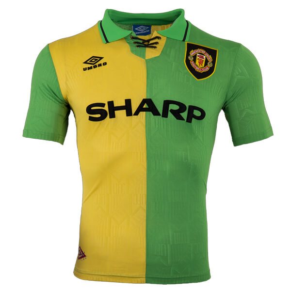 manchester united jersey green and yellow