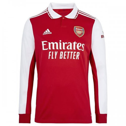 Arsenal Home Long Sleeve Football Shirt 22 23