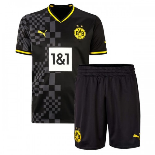 Borussia Dortmund Away Kids Football Kit 2223