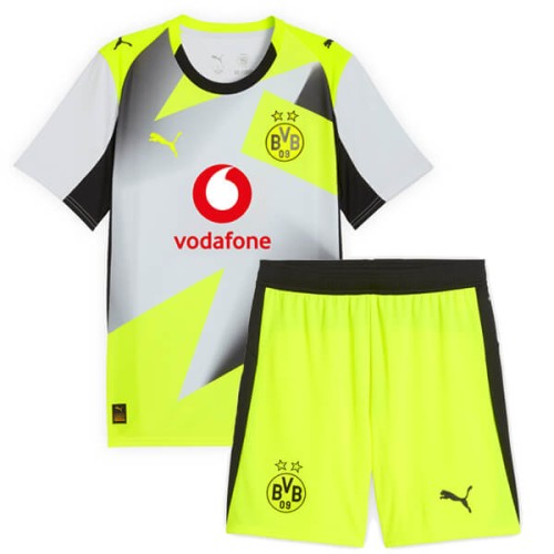 Borussia Dortmund Away Kids Football Kit 25 26