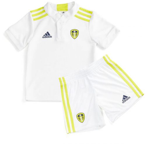 Leeds United Home Kids Football Kit 21 22