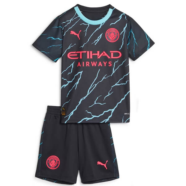 Manchester City Third Kids Football Kit 23 24