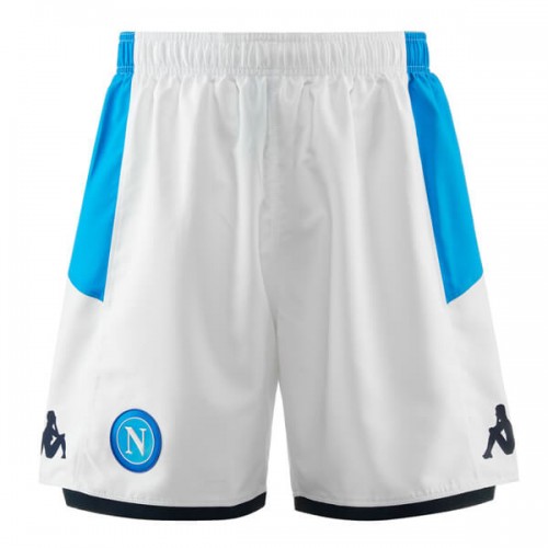 Napoli White Soccer Shorts 19 20