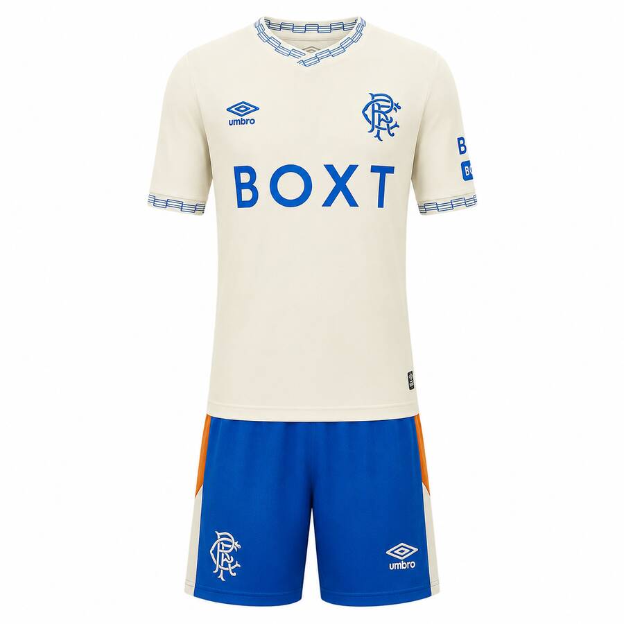 Rangers Away Kids Football Kit 26 27