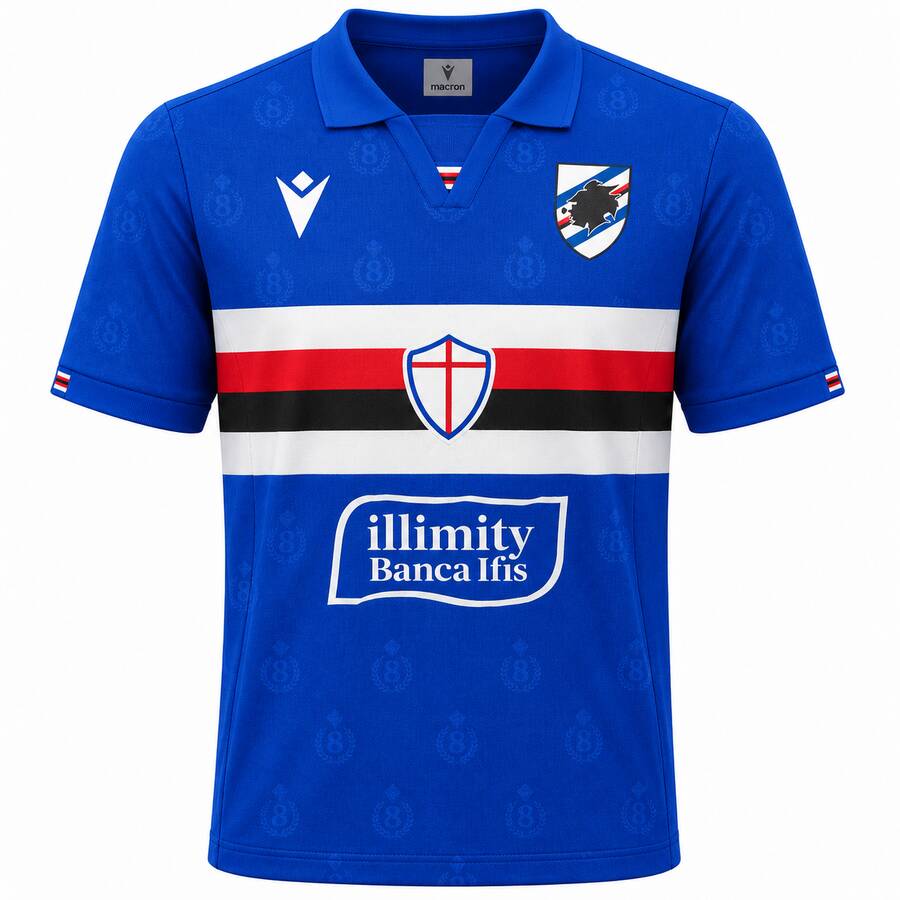 Sampdoria Home Football Shirt 26 27