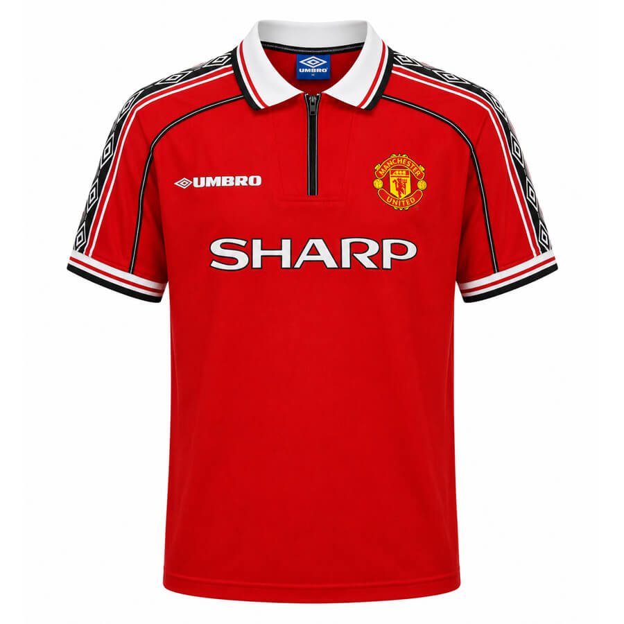 Manchester United Home 1998 1999 Football Shirt