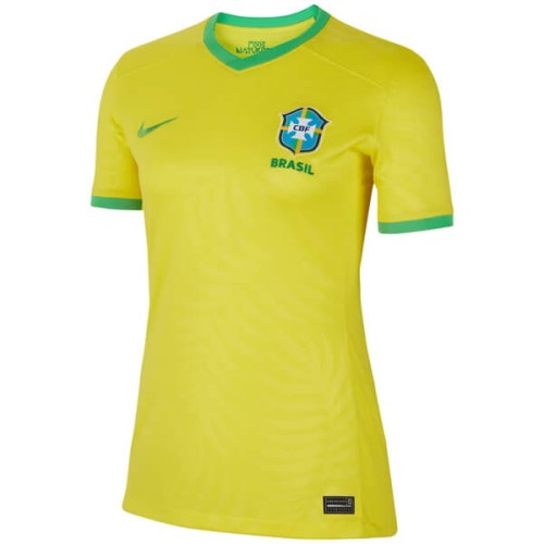Brazil Womens Home Football Shirt 2023 - Womens